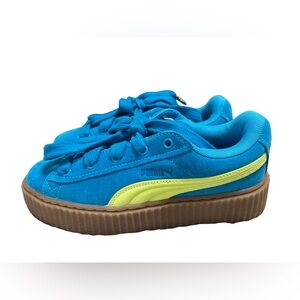 Puma Creeper Platform Sneakers Blue Green Gum Sole | Women’s 8 | New
